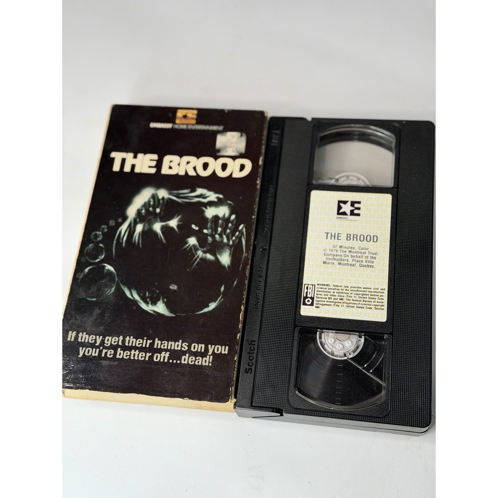The Brood Rare Horror VHS Embassy Vintage 1979 DAVID CRONENBERG